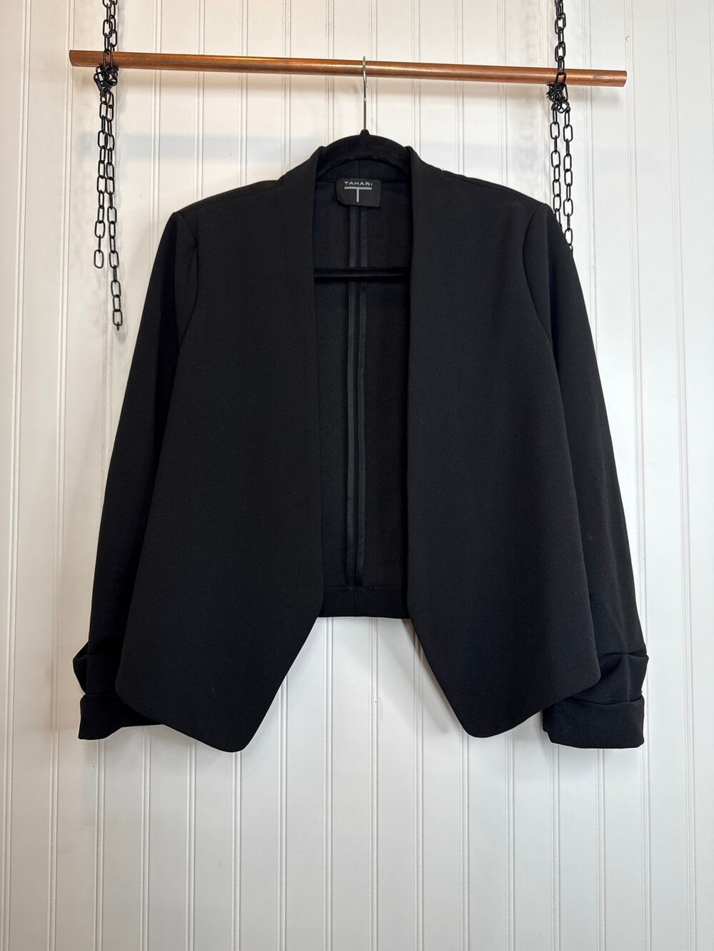 Tahari Black Office Blazer Career Workwear Girlboss Workwear Girlboss Size M
